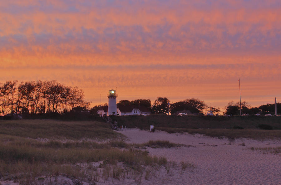 Lighthouse Beach Sunset Photograph