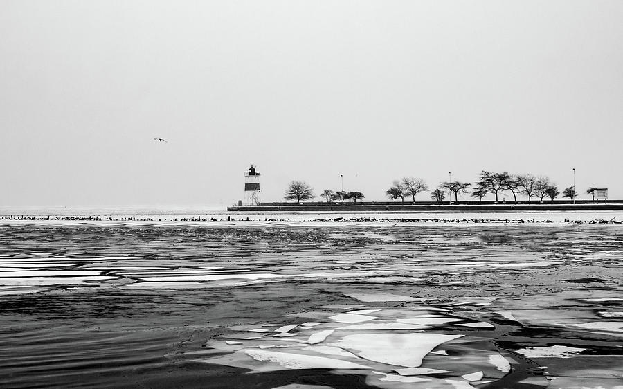 Lighthouse black and white Photograph by Framing Places