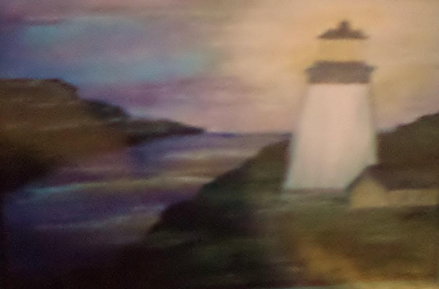 Lighthouse Painting by Christy Saunders Church