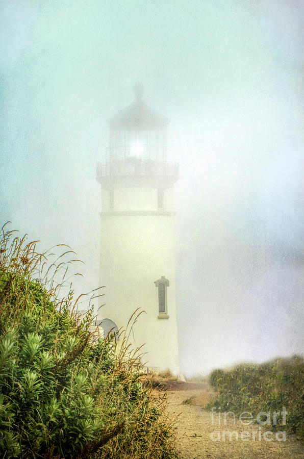 Lighthouse in Fog Photograph by Jill Battaglia