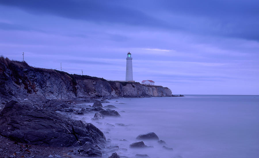 Lighthouse In Quebec Canada Digital Art by Heeb Photos