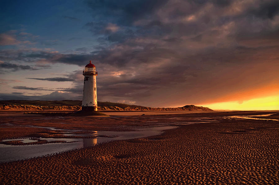 Lighthouse In The Sunset Photograph by Photo By Steve Wilson