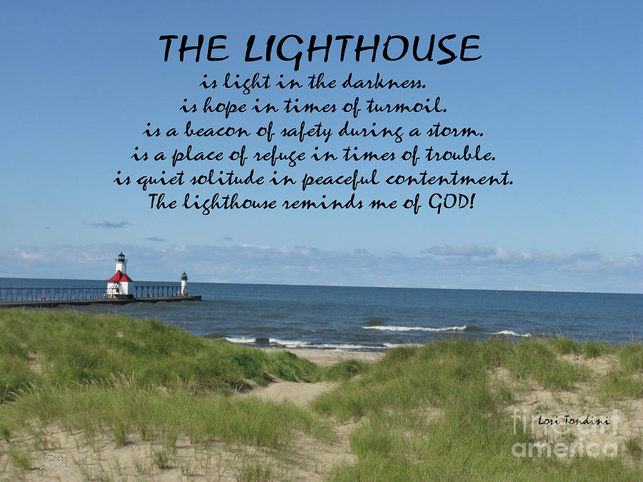 Lighthouse Mixed Media by Lori Tondini