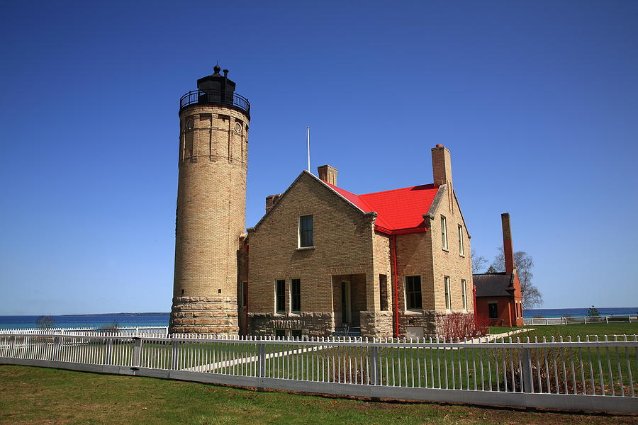 Lighthouse - Mackinac Point Michigan Photograph