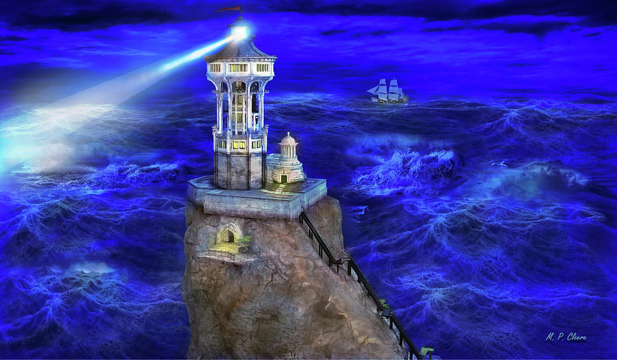 Lighthouse  Digital Art by Michael Cleere