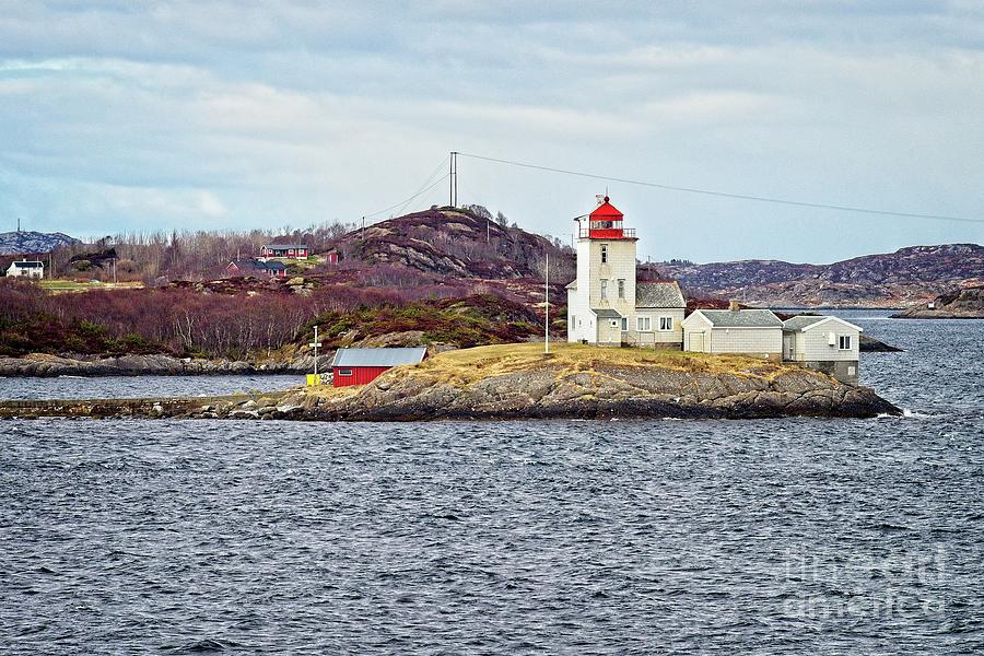 Tyrhaug Fyr Lighthouse Near Kristiansund Norway Photograph by Martyn Arnold