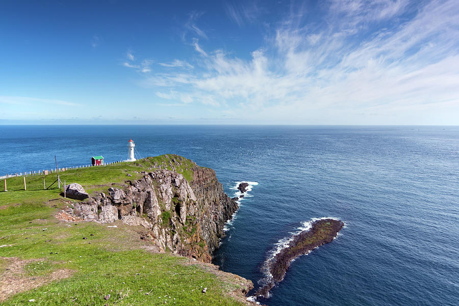 Lighthouse Of Akraberg, Faroe Islands Photograph by Andrea Ricordi, Italy