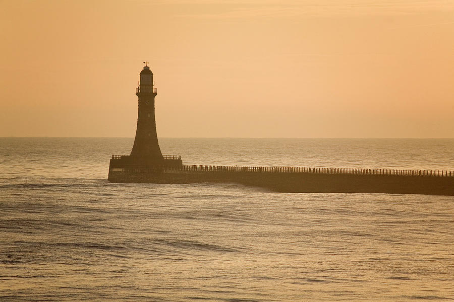 Lighthouse On Pier Digital Art by Stuart Forster