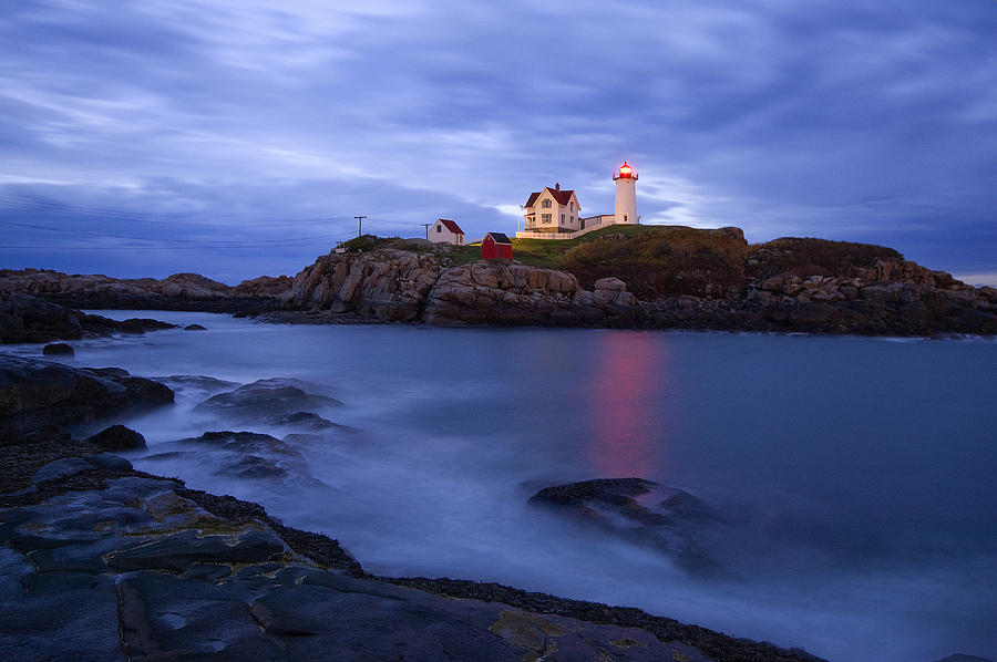 Landscape Digital Art - Lighthouse On Rocky Coast by Franco Cogoli