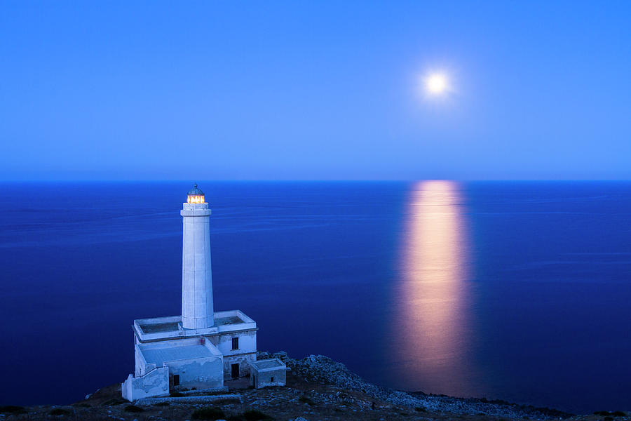 Lighthouse, Otranto, Italy Digital Art by Ugo Mellone