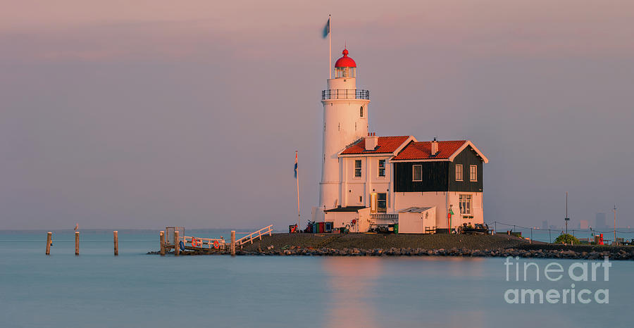 Lighthouse - Paard van Marken - Netherlands Photograph by Henk Meijer Photography