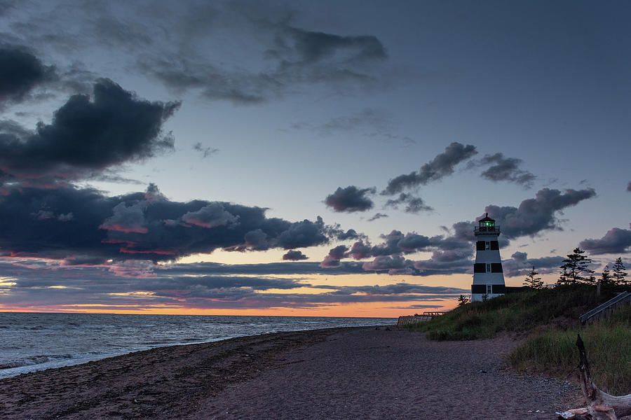 Lighthouse Pastel Evening Photograph by Douglas Wielfaert
