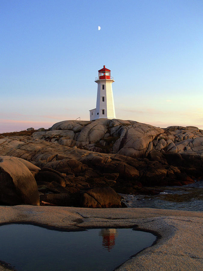 Lighthouse Photograph - Lighthouse Peggys Cove 2 by Clive Branson