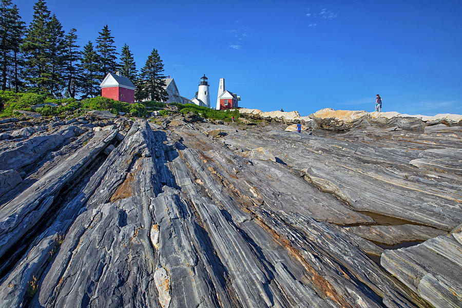 Lighthouse, Pemaquid, Maine Digital Art by Claudia Uripos