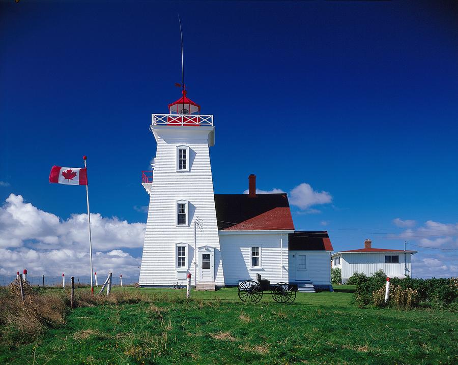 Lighthouse, Prince Edward Is Canada Digital Art by Fridmar Damm