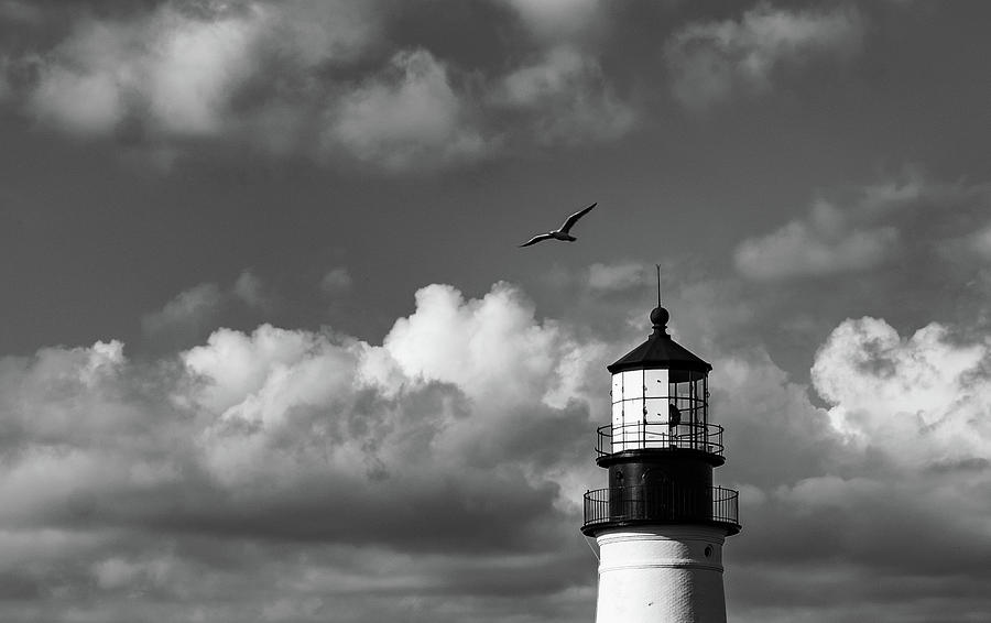 Lighthouse Skies Photograph by Aaron Geraud