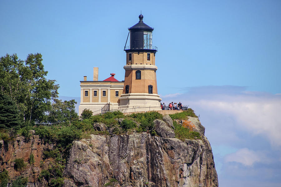 Lighthouse Split Rock Photograph by Laura Smith