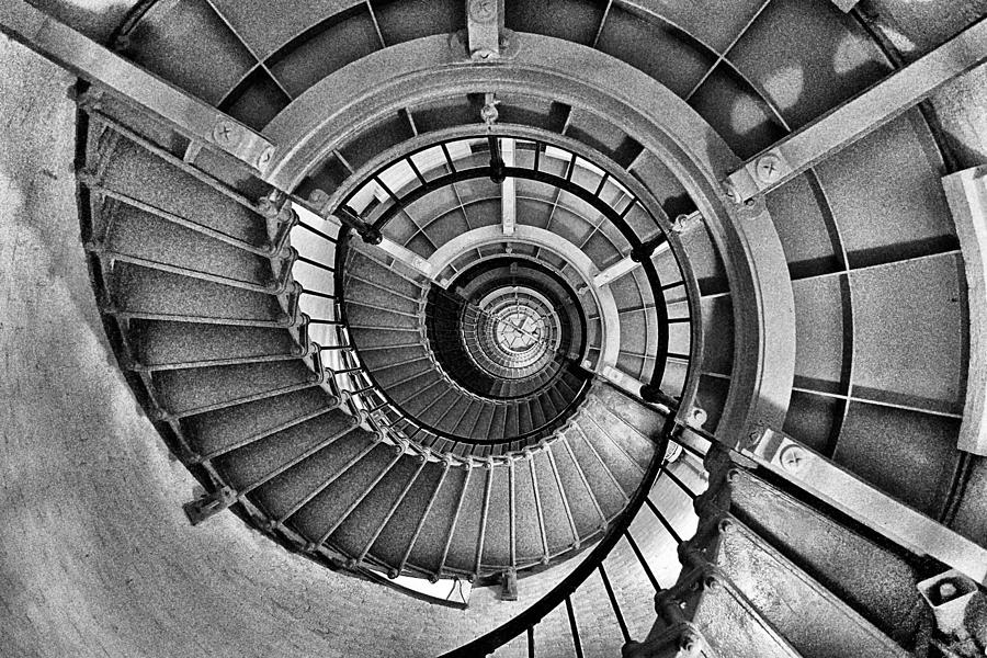 Lighthouse Stairs Photograph by Richard Zentner