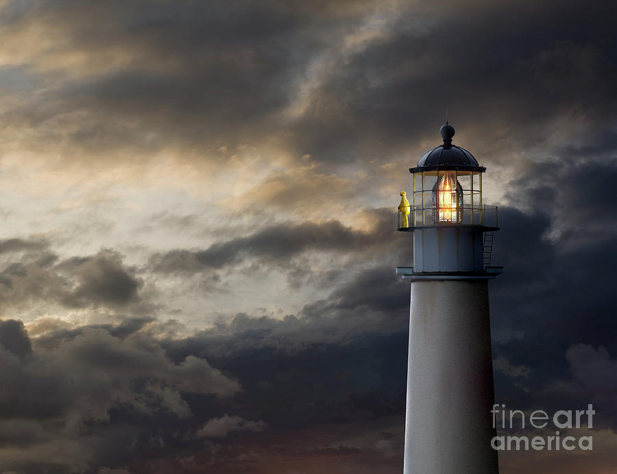 Lighthouse Photograph - Lighthouse Watch by John Lund