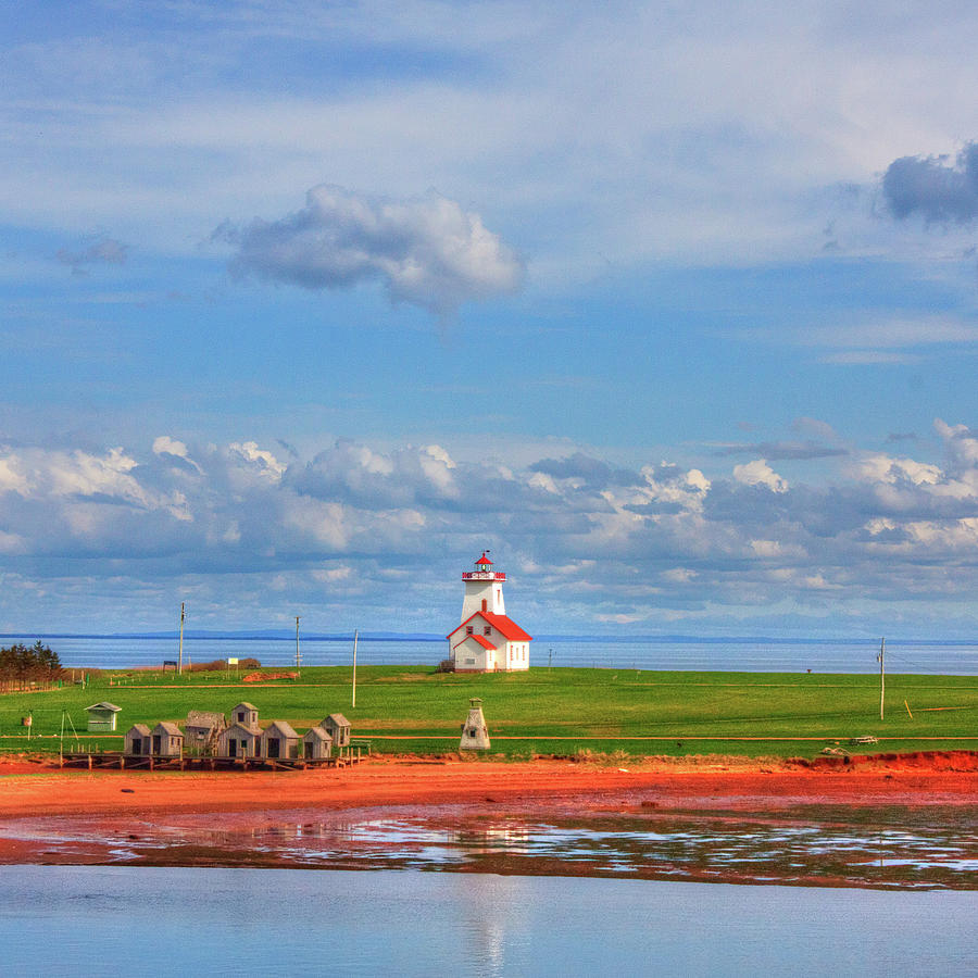 Lighthouse With Landscape Photograph by Anna Gorin