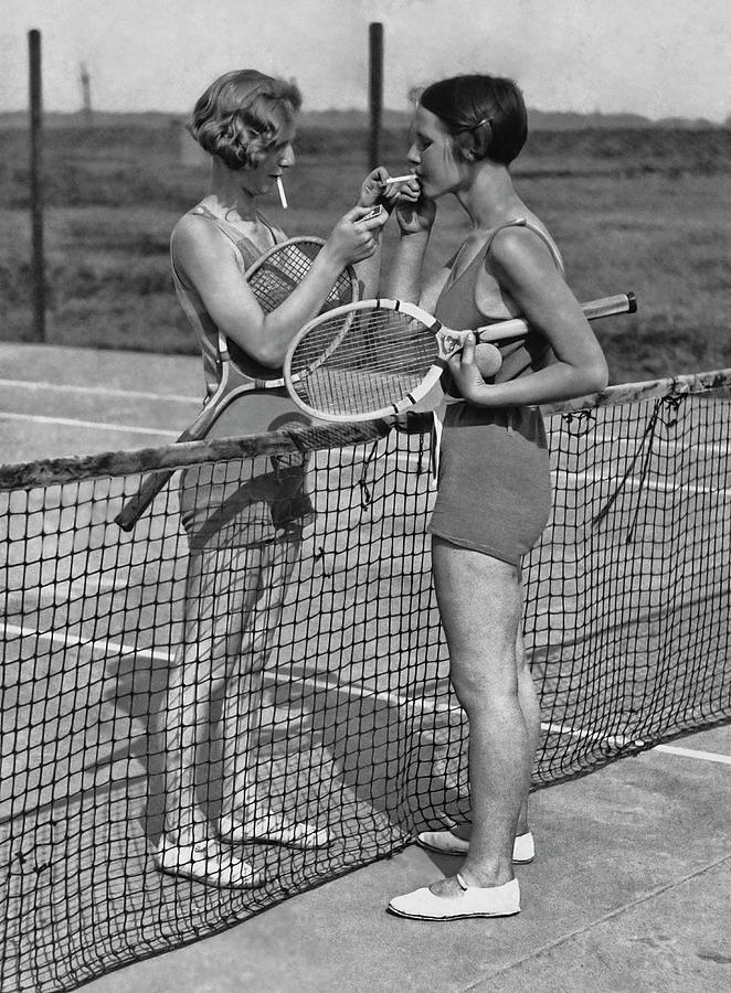 Lighting Up After A Tennis Match Photograph by Fpg Lighting Up After A Tennis Match Photograph by Fpg