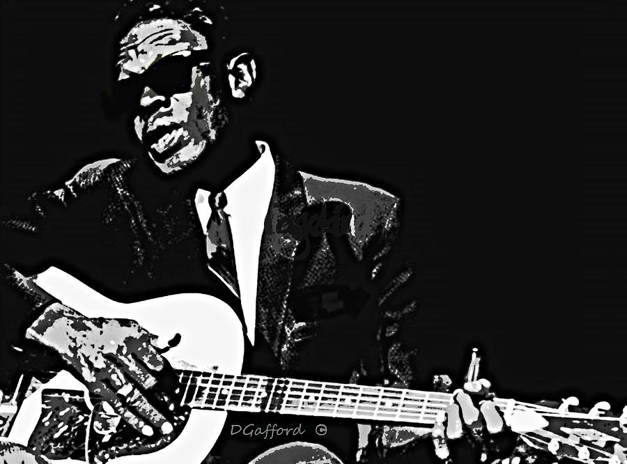 Lightnin Hopkins Painting By Dave Gafford Fine Art America