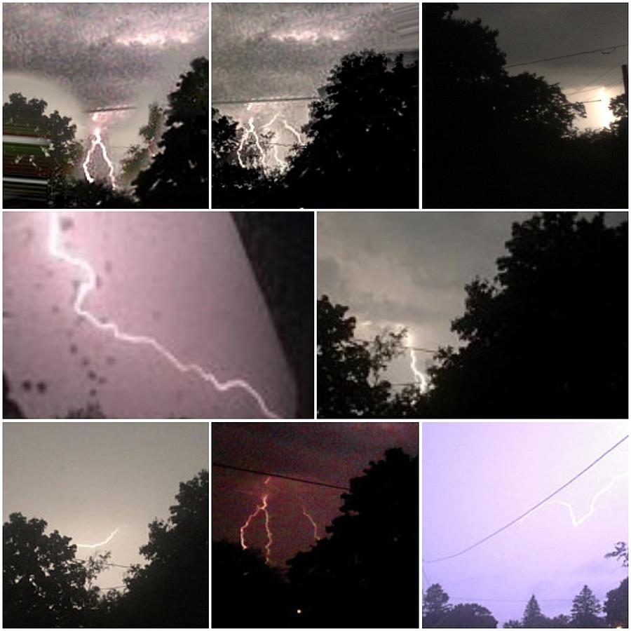 Lightning Bolts Collage Photograph by Freddy Alsante