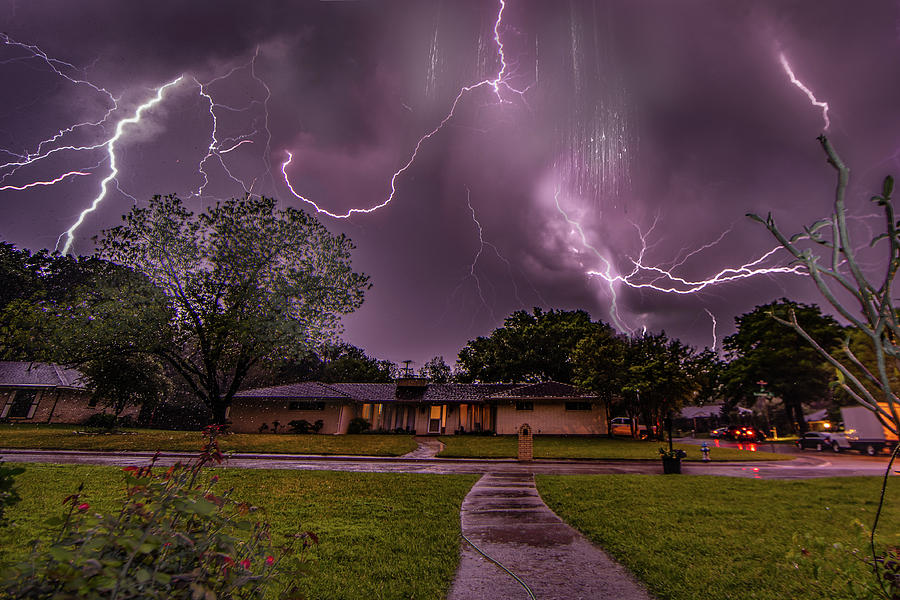 Lightning Storm in Texas Photograph by Don Champlin - Fine Art America