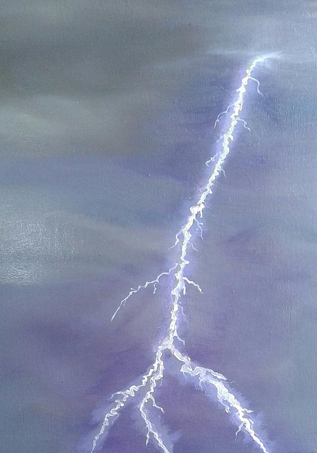 lightning bolt painting