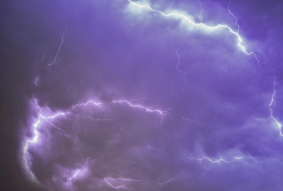 Lightning strikes Photograph by Dustin Goodspeed