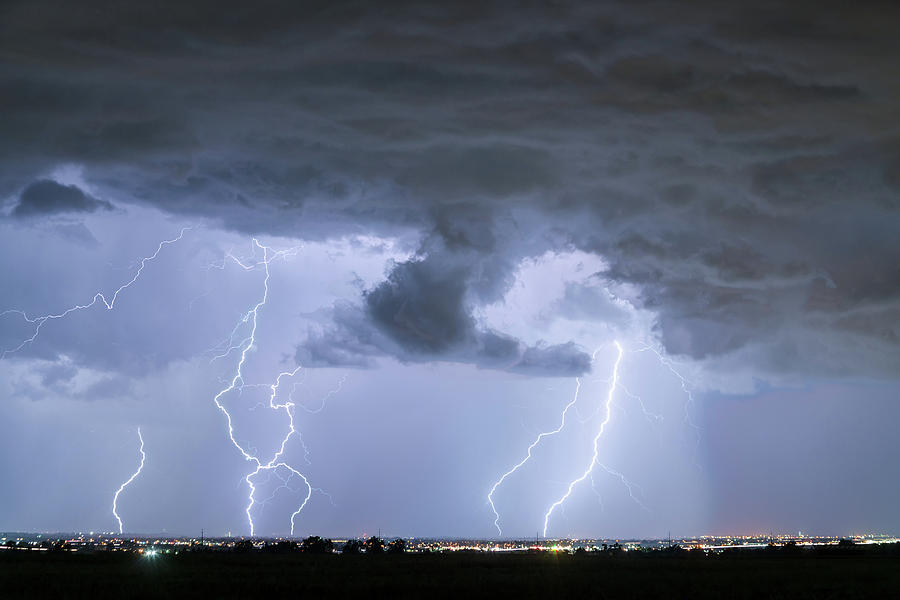 Lightning Striking Firestone Colorado 2 Photograph by James BO Insogna