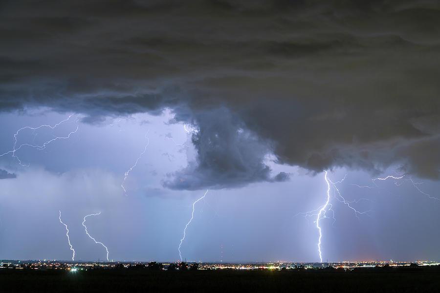 Lightning Striking Firestone Colorado 3 Photograph by James BO Insogna