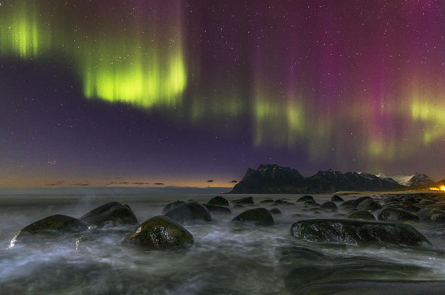 Lightning Up The Ocean Photograph by Christer Olsen