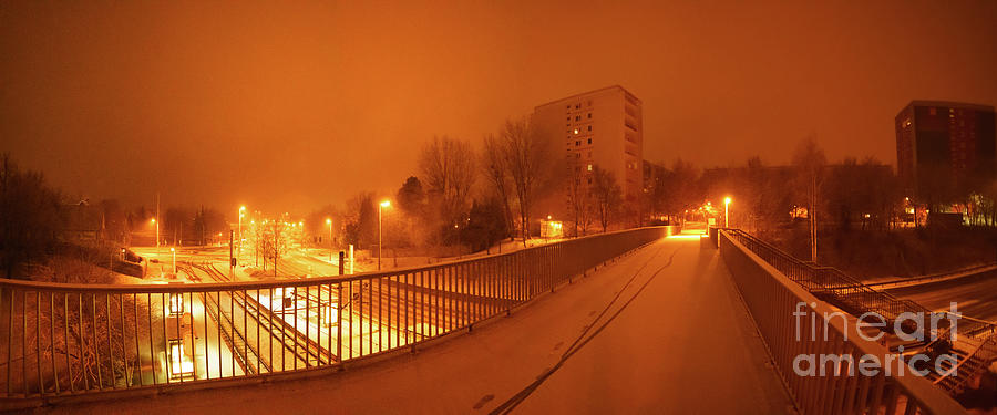 Lights In A City At Night During Winter Photograph by Wladimir Bulgar/science Photo Library