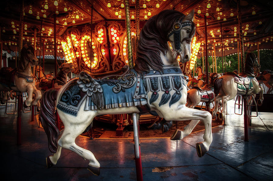 Lights Of The Carousel Photograph by Mountain Dreams | Fine Art America