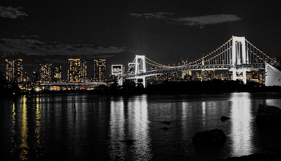 Lights On Tokyo Bay Photograph by Toshiro Ito
