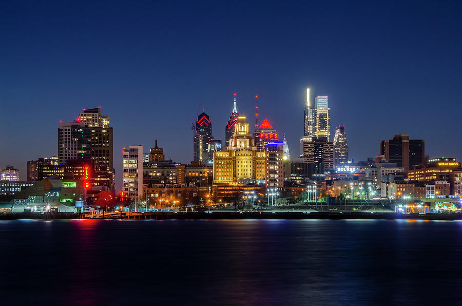 Philadelphia Photograph - Lights - Philadelphia by Bill Cannon