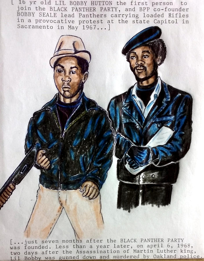 Lil Bobby Hutton  Drawing by Joedee