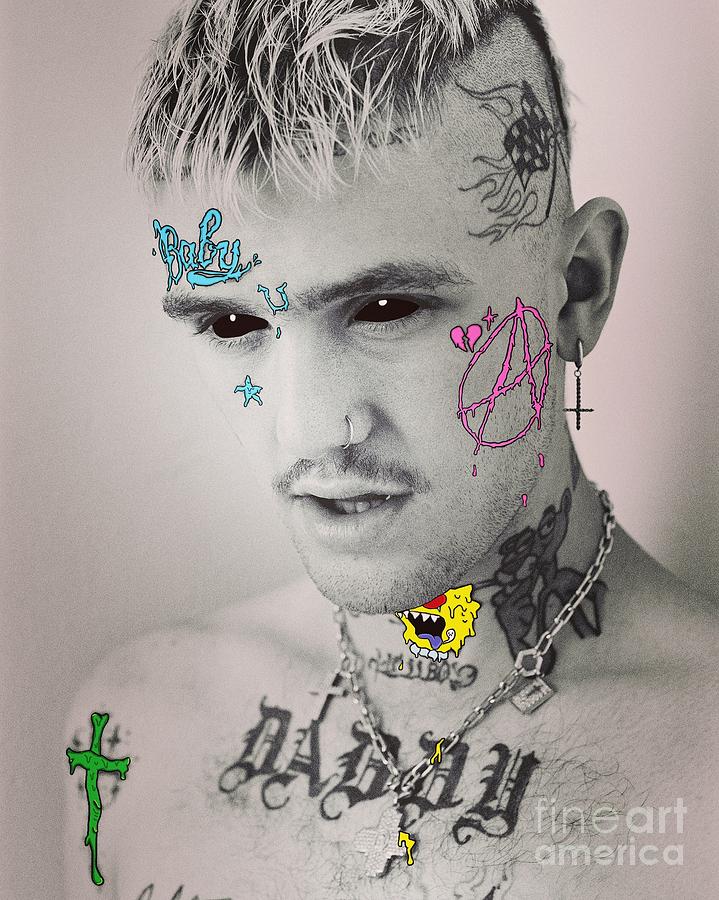 Lil peep grime art Digital Art by Bilal Aoucher - Fine Art America