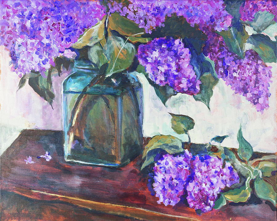 Lilac 16x20 Painting by Maxim Komissarchik
