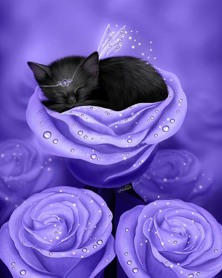 Fairy Digital Art - Lilac Daydreams by Melissa Dawn