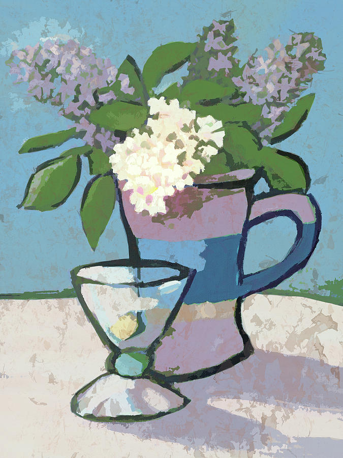 Lilacs Artwork Painting by Lutz Baar