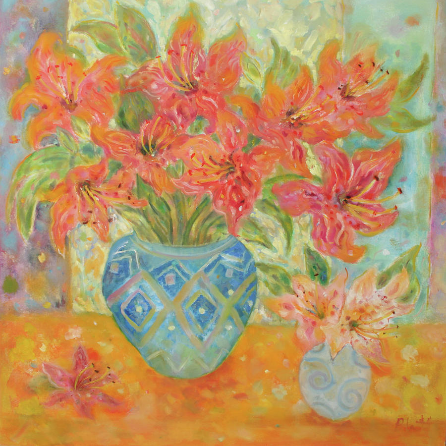 Lilies In Aruba Painting by Lorraine Platt - Fine Art America