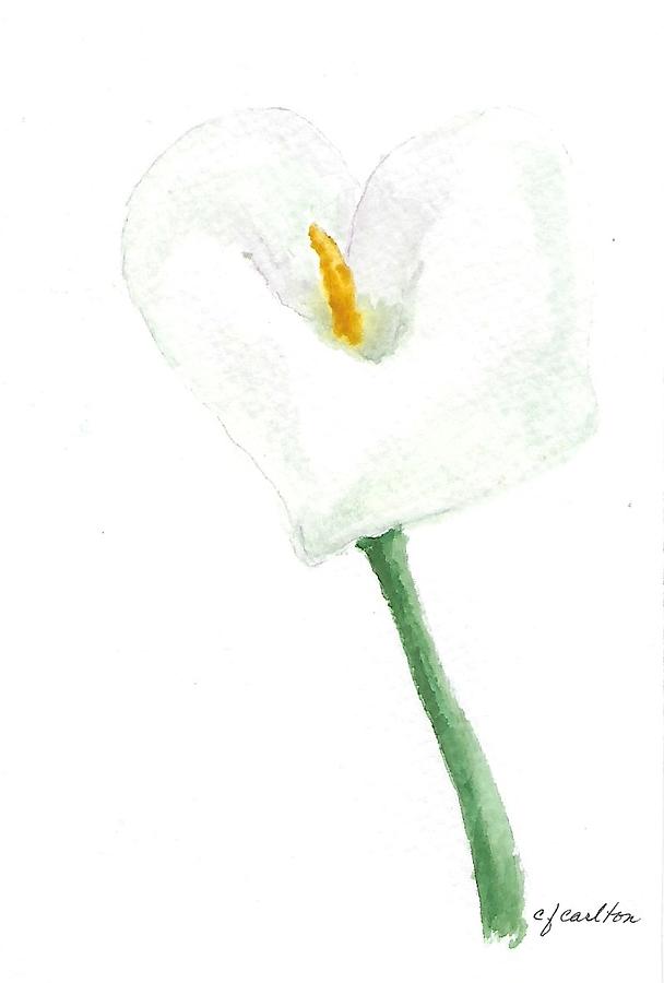 Calla Lily Painting by Claudette Carlton