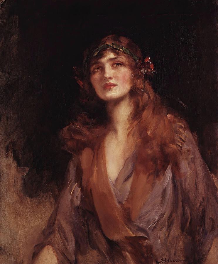 Lily Elsie Painting by James Jebusa Shannon Lily Elsie Painting by James Jebusa Shannon