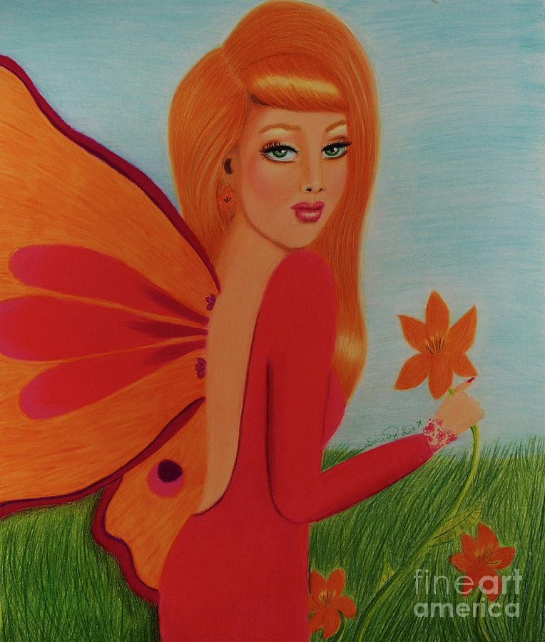 Lily Fairy Painting by Dorothy Lee