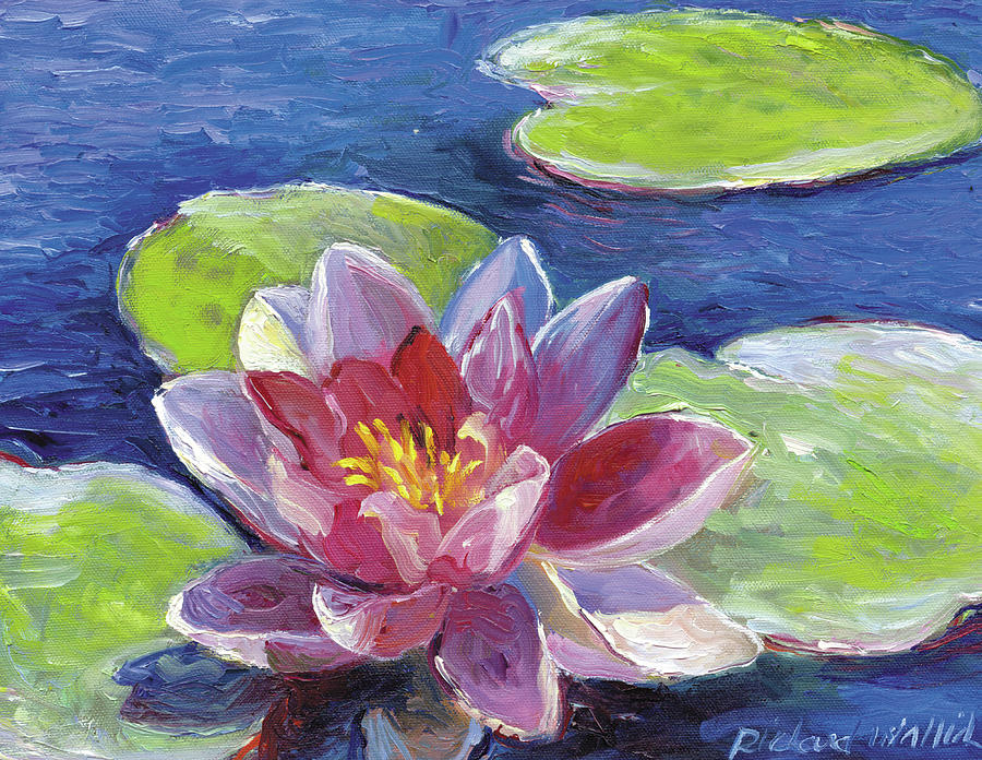 Lily Pads Painting - Lily Pad Flowers by Richard Wallich
