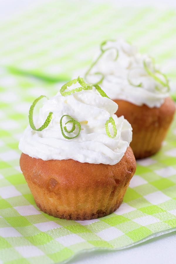 Lime Cupcakes Photograph by Besancon, Lydie