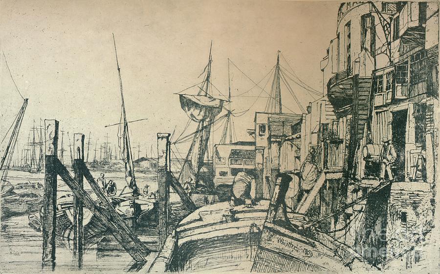 Limehouse, 1859, 1904 Drawing by Print Collector