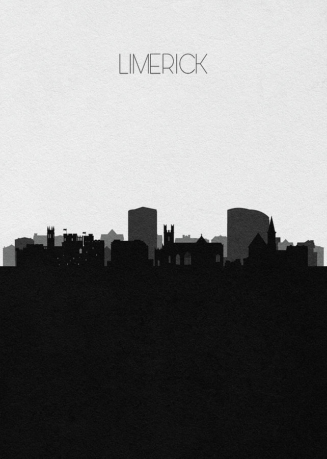 Memento Movie Digital Art - Limerick Cityscape Art by Inspirowl Design